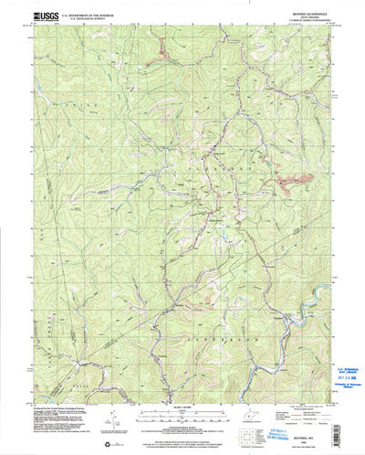 United States Geological Survey Bentree, WV (1996, 24000-Scale) digital map
