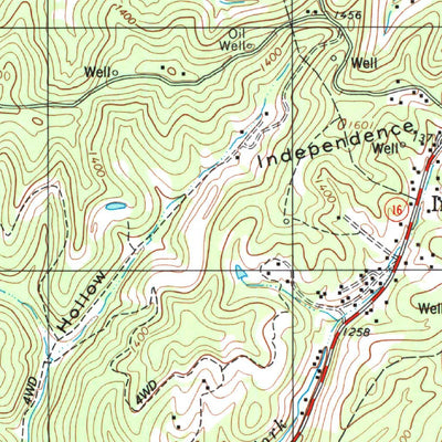 United States Geological Survey Bentree, WV (1996, 24000-Scale) digital map