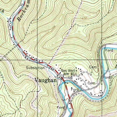United States Geological Survey Bentree, WV (1996, 24000-Scale) digital map