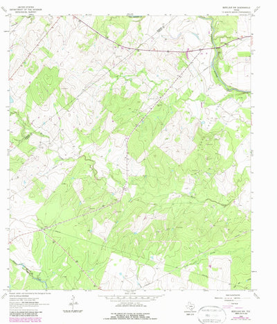 United States Geological Survey Berclair NW, TX (1963, 24000-Scale) digital map