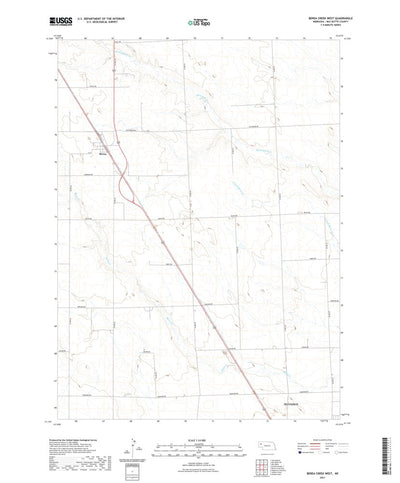United States Geological Survey Berea Creek West, NE (2021, 24000-Scale) digital map