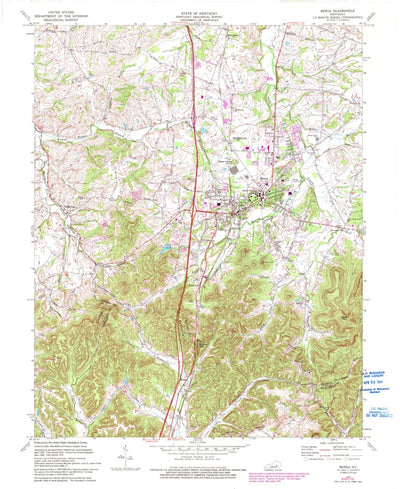 United States Geological Survey Berea, KY (1970, 24000-Scale) digital map