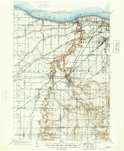 United States Geological Survey Berea, OH (1904, 62500-Scale) digital map