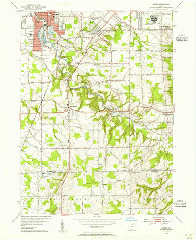 United States Geological Survey Berea, OH (1953, 24000-Scale) digital map