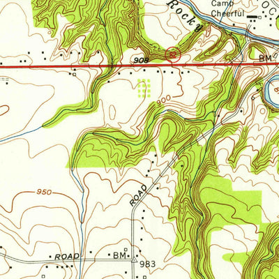 United States Geological Survey Berea, OH (1953, 24000-Scale) digital map