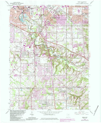 United States Geological Survey Berea, OH (1963, 24000-Scale) digital map