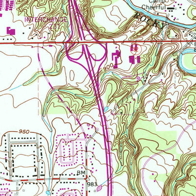 United States Geological Survey Berea, OH (1963, 24000-Scale) digital map