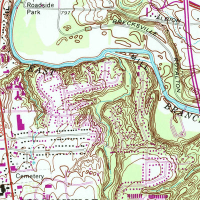 United States Geological Survey Berea, OH (1963, 24000-Scale) digital map