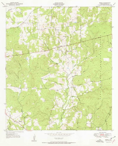 United States Geological Survey Berea, TX (1951, 24000-Scale) digital map