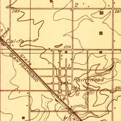 United States Geological Survey Berenda, CA (1916, 31680-Scale) digital map