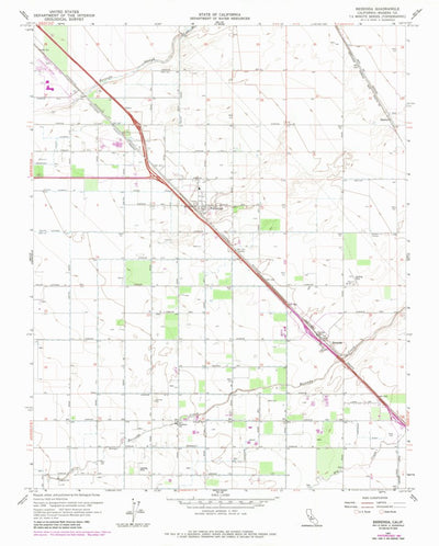 United States Geological Survey Berenda, CA (1961, 24000-Scale) digital map