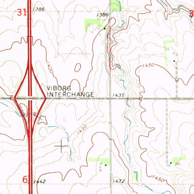 United States Geological Survey Beresford NE, SD (1968, 24000-Scale) digital map