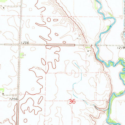 United States Geological Survey Beresford NW, SD (1968, 24000-Scale) digital map