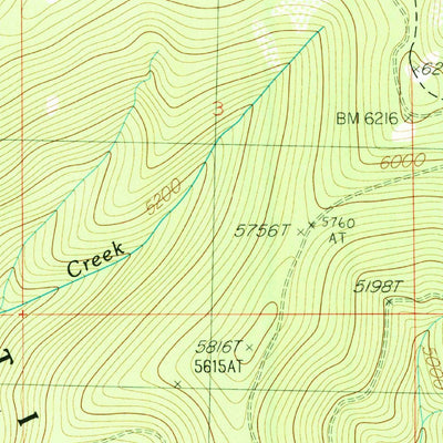 United States Geological Survey Berge Peak, ID-MT (1988, 24000-Scale) digital map
