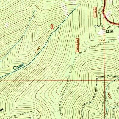 United States Geological Survey Berge Peak, ID-MT (1995, 24000-Scale) digital map