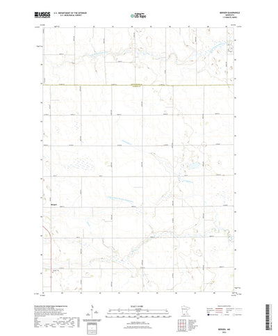 United States Geological Survey Bergen, MN (2022, 24000-Scale) digital map