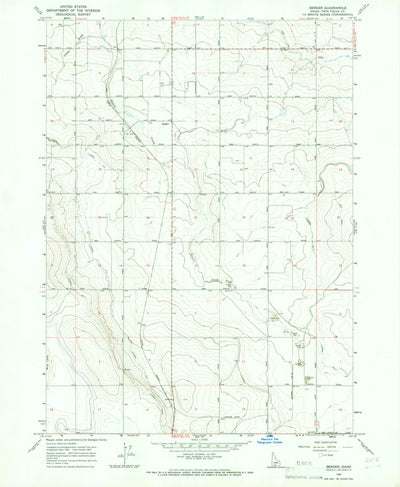 United States Geological Survey Berger, ID (1965, 24000-Scale) digital map