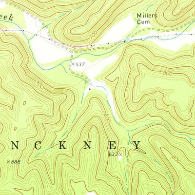United States Geological Survey Berger, MO (1974, 24000-Scale) digital map
