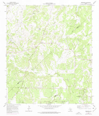 United States Geological Survey Bergheim, TX (1964, 24000-Scale) digital map