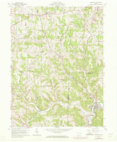 United States Geological Survey Bergholz, OH (1960, 24000-Scale) digital map