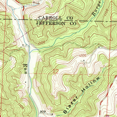 United States Geological Survey Bergholz, OH (1960, 24000-Scale) digital map
