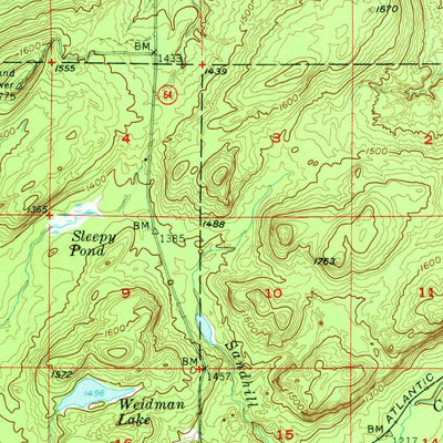 United States Geological Survey Bergland, MI (1956, 62500-Scale) digital map