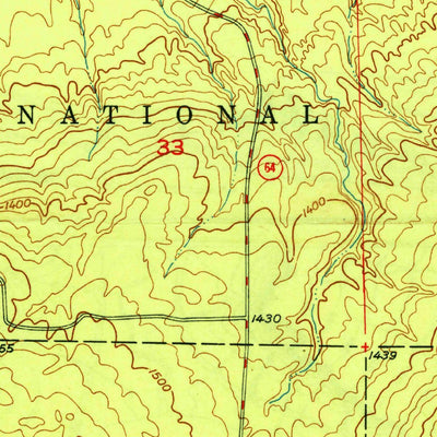 United States Geological Survey Bergland NE, MI (1949, 24000-Scale) digital map