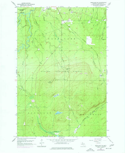 United States Geological Survey Bergland NE, MI (1956, 24000-Scale) digital map