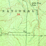 United States Geological Survey Bergland NE, MI (1956, 24000-Scale) digital map