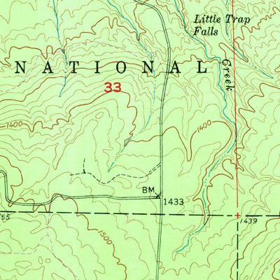 United States Geological Survey Bergland NE, MI (1956, 24000-Scale) digital map