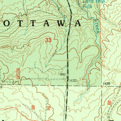 United States Geological Survey Bergland NE, MI (1999, 24000-Scale) digital map
