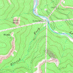 United States Geological Survey Bergoo, WV (1966, 24000-Scale) digital map