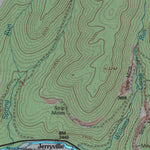 United States Geological Survey Bergoo, WV (1995, 24000-Scale) digital map