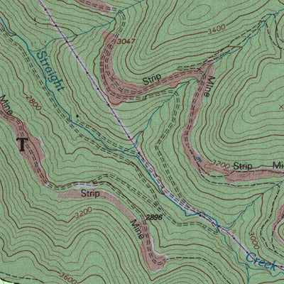 United States Geological Survey Bergoo, WV (1995, 24000-Scale) digital map