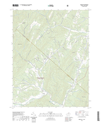 United States Geological Survey Bergton, VA (2022, 24000-Scale) digital map