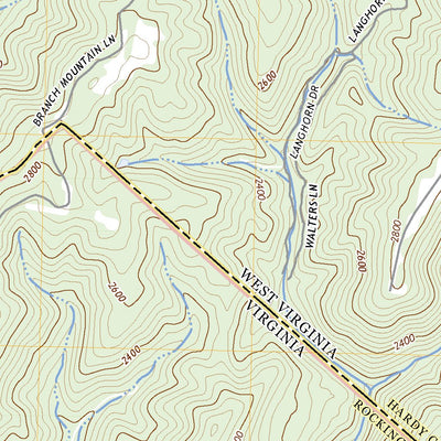United States Geological Survey Bergton, VA (2022, 24000-Scale) digital map