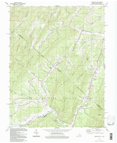 United States Geological Survey Bergton, VA-WV (1994, 24000-Scale) digital map