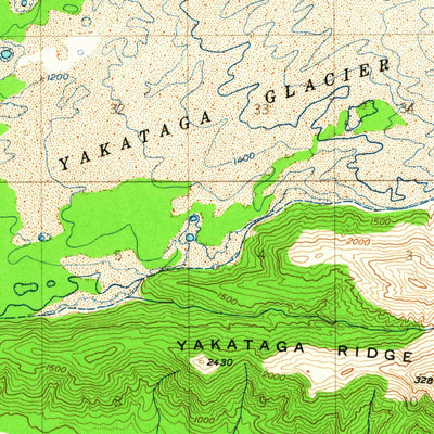 United States Geological Survey Bering Glacier A-4, AK (1948, 63360-Scale) digital map