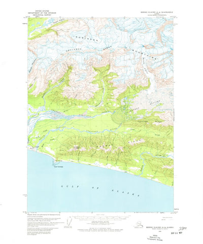 United States Geological Survey Bering Glacier A-4, AK (1959, 63360-Scale) digital map