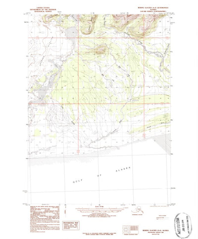 United States Geological Survey Bering Glacier A-4, AK (1984, 63360-Scale) digital map
