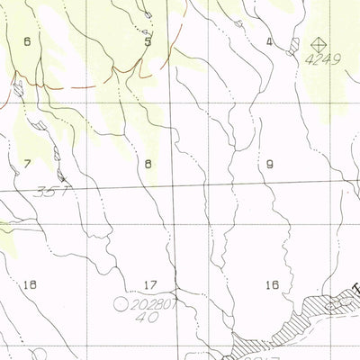 United States Geological Survey Bering Glacier A-4, AK (1984, 63360-Scale) digital map