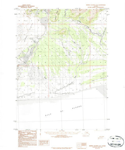 United States Geological Survey Bering Glacier A-6, AK (1984, 63360-Scale) digital map