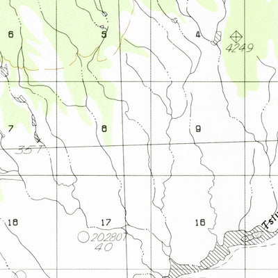 United States Geological Survey Bering Glacier A-6, AK (1984, 63360-Scale) digital map