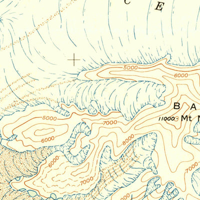 United States Geological Survey Bering Glacier, AK (1951, 250000-Scale) digital map