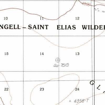 United States Geological Survey Bering Glacier B-3, AK (1985, 63360-Scale) digital map