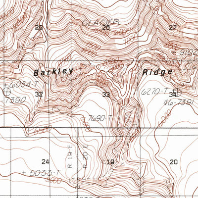 United States Geological Survey Bering Glacier B-3, AK (1985, 63360-Scale) digital map