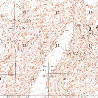 United States Geological Survey Bering Glacier B-4, AK (1985, 63360-Scale) digital map