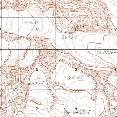 United States Geological Survey Bering Glacier C-1, AK (1985, 63360-Scale) digital map