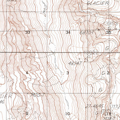 United States Geological Survey Bering Glacier C-3, AK (1985, 63360-Scale) digital map