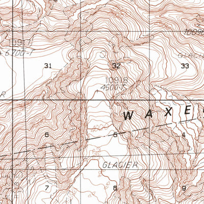 United States Geological Survey Bering Glacier C-6, AK (1985, 63360-Scale) digital map
